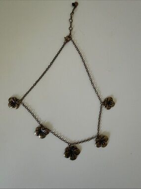 Vintage Y2K Floral Pendant Necklace
